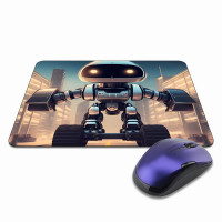 KMP311 Коврик для мыши 22х18см Киберпанк робот