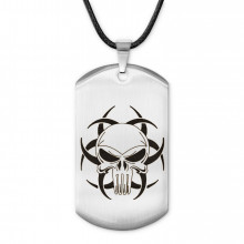 ACZ-453 Жетон на шнурке Череп Biohazard