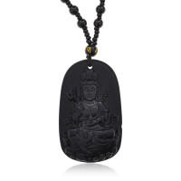 AK043 Амулет с чётками Будда, 6х3,5см