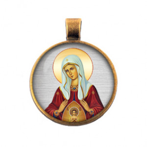 ALE0350 Кулон Помощница в родах, икона Божьей матери