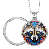 ALKB-0265 Кулон - брелок Мозаичный енот