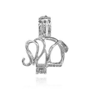AMK019 Открывающийся аромамедальон Слон, 2х1,5см