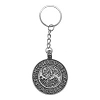 BK127-02 Рунический брелок Дерево Жизни, 9,5х3,75см