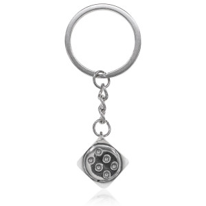 BK192 Брелок Игральная кость, 8х3см