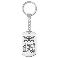 BKZ-149 Женский именной брелок - амулет Алина