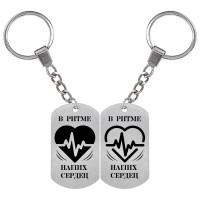 BKZB1-005 Парные брелоки В ритме наших сердец