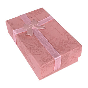 BOX021-09 Коробка для бижутерии, 2,5х5х8см, цвет розовый