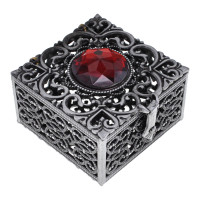 BOX025 Шкатулка для бижутерии на замке, 4,5х4х2,5см