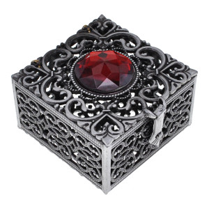BOX025 Шкатулка для бижутерии на замке, 4,5х4х2,5см