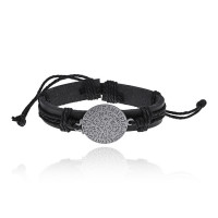 BS651 Браслет из натуральной кожи, 2,5см