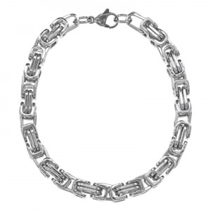 BS764-01 Браслет Цепь, 20,5см, цвет серебряный