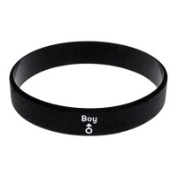 BS824-01 Спортивный резиновый браслет для мальчика, 1см