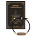 BSDA-25 Браслет с Бусиной Дзи Денежный крючок на чёрном шнуре