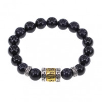 BSDT-01-02 Браслет Исполнения Желаний с синт.камнем Синий авантюрин