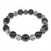 BSH-16-28 Браслет с крестами, Гематит, 10мм