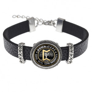 BSK2-0349 Кожаный браслет Руна Перт