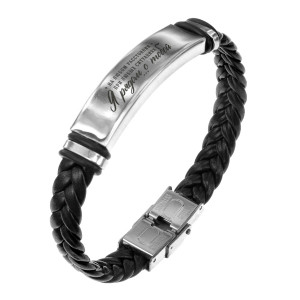 BSKR1-484 Кожаный браслет Я рядом с тобой