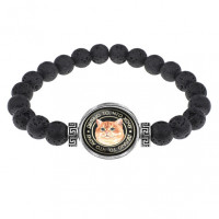 BSL-0068 Браслет из лавы 8мм Кот (делаю, что хочу)