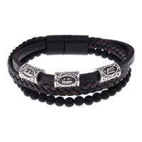 BSQ-01-16 Браслет с рунической формулой «Золотая», «вечная» формула
