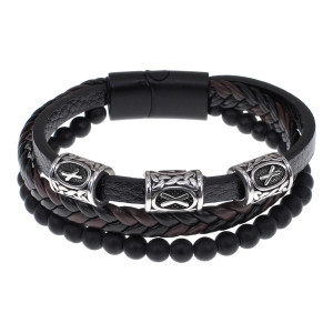BSX01-20 Браслет с рунической формулой Приворотный оберег