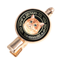 HZF-0068 Заколка Кот (делаю, что хочу)