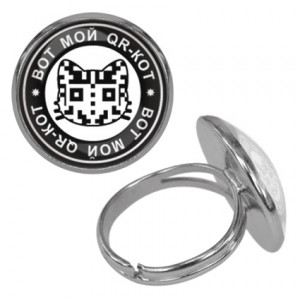 KLF-0007 Безразмерное кольцо Вот мой QR-кот