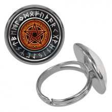 KLF-0270 Безразмерное кольцо Кельтская пентаграмма