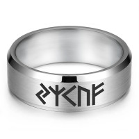 KLL-036-10 Кольцо c рунической формулой Увеличение доходов, р.10