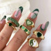 KLN049 Набор из 6 колец, цвет золотой