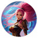 KM0759 Коврик для мыши Фэнтэзи девушка, d.20см