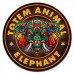 KM1135 Коврик для мыши Тотем Elephant (Слон), d.20см