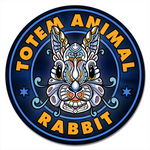 KM1138 Коврик для мыши Тотем Rabbit (Кролик), d.20см