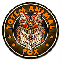 KM1139 Коврик для мыши Тотем Fox (Лиса), d.20см