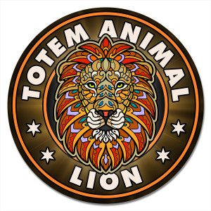KM1141 Коврик для мыши Тотем Lion (Лев), d.20см