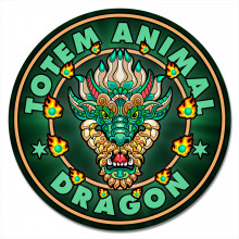 KM1145 Коврик для мыши Тотем Dragon (Дракон), d.20см