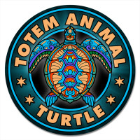 KM1147 Коврик для мыши Тотем Turtle (Черепаха), d.20см