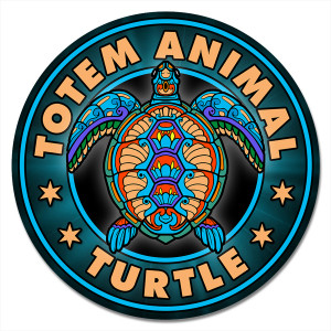 KM1147 Коврик для мыши Тотем Turtle (Черепаха), d.20см