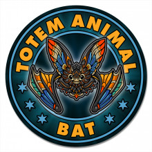 KM1156 Коврик для мыши Тотем Bat (Летучая мышь), d.20см