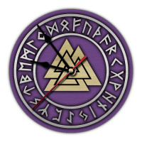 MCH054 Часы настенные Валькнут 20см, пластик