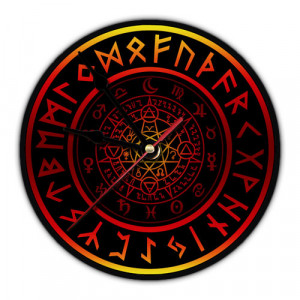 MCH092 Часы настенные Астромандала 20см, пластик