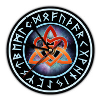 MCH096 Часы настенные Узлы любви 20см, пластик