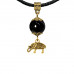 MKAG-33-0062 Амулет Слон (мудрость, сила, долголетие), чёрный агат