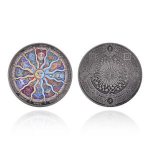 MN029 Сувенирная монета Знаки Зодиака, d.4см
