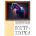 POSG-0222 Постер в рамке 23x17см Космический конь