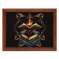 POSG-0280 Постер в рамке 23x17см Книги