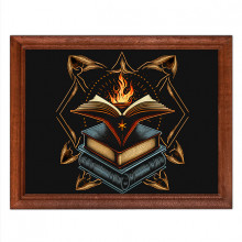 POSG-0280 Постер в рамке 23x17см Книги