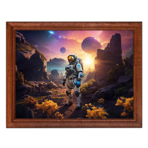 POSG-0372 Постер в рамке 23x17см Исследование планеты