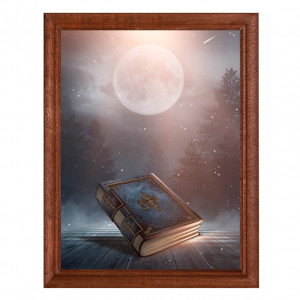 POSV-0040 Постер в рамке 17x23см Волшебная книга