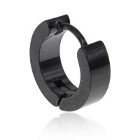 SE240-02 Серьга, 12х4х13мм, цвет чёрный