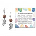 SEB07-24-03 Серьги Лиса (страсть, интуиция), Яшма коричневая